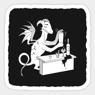 Dragon bartender Sticker